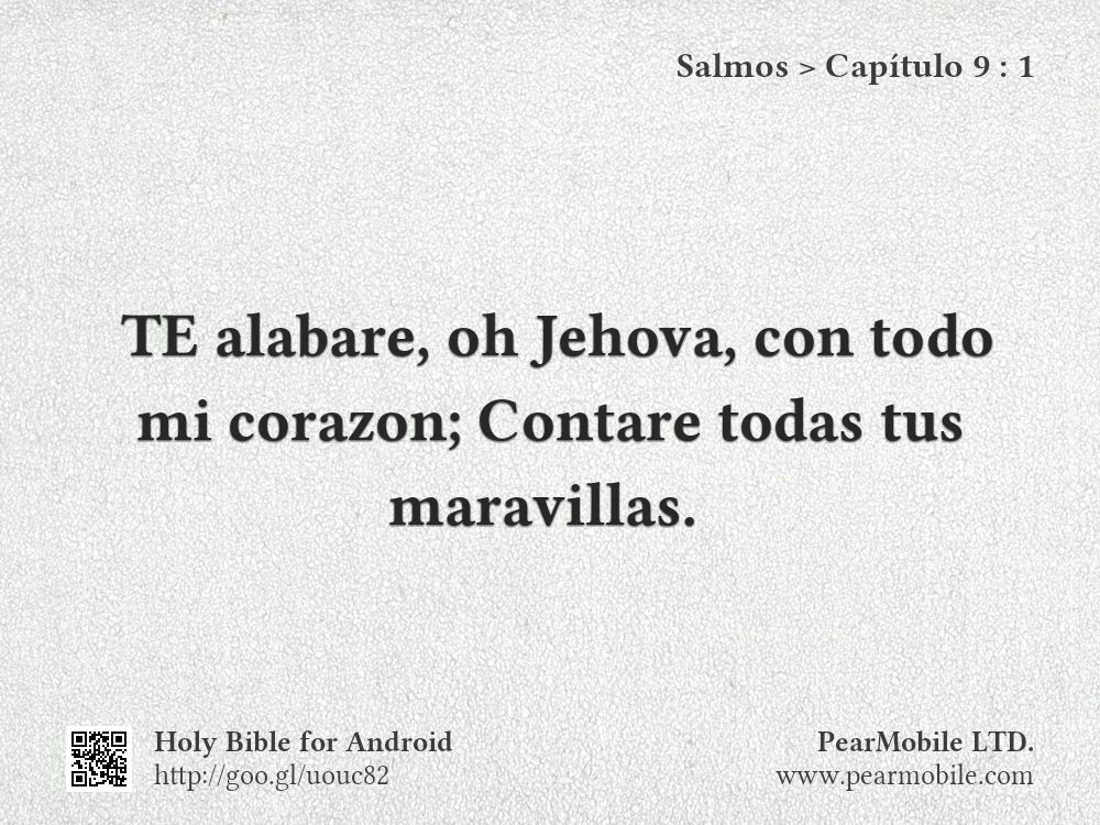 Salmos, Capítulo 9:1